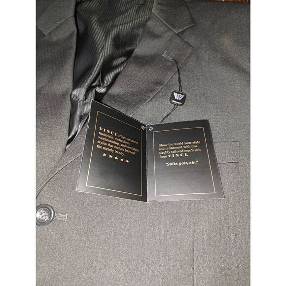 New 42R Vinci Couture Zegna Grey Suit Sports Jacket Coat Blazer Super 150 NWT - Picture 3 of 6